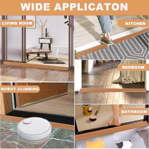 Vinyl Floor Transition Strip Self Adhesive Door Threshold Strip (3.3 Foot)