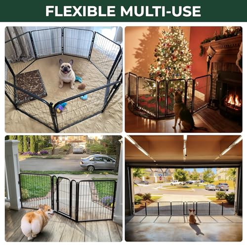 Dog Gate Extra Wide Adjustable for Openings Up to 69"