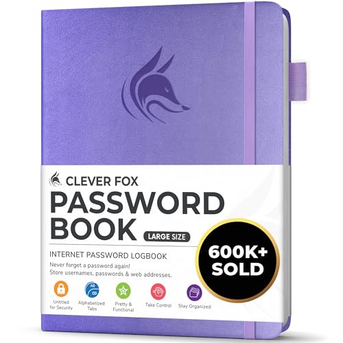 Password Book with Alphabetical Tabs