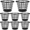 Plastic Round Laundry Baskets with Easy Carry Handles (8 Count)