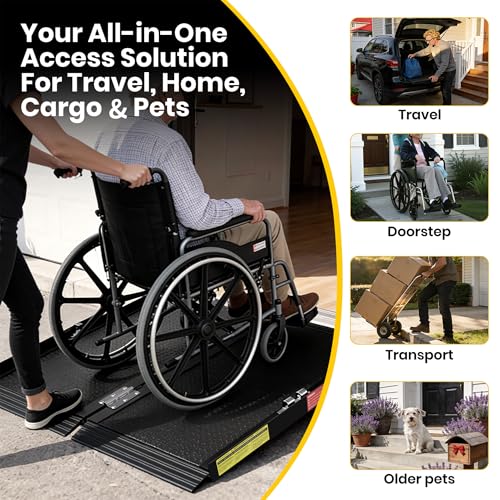 3FT Portable Wheelchair Ramp for Home Steps