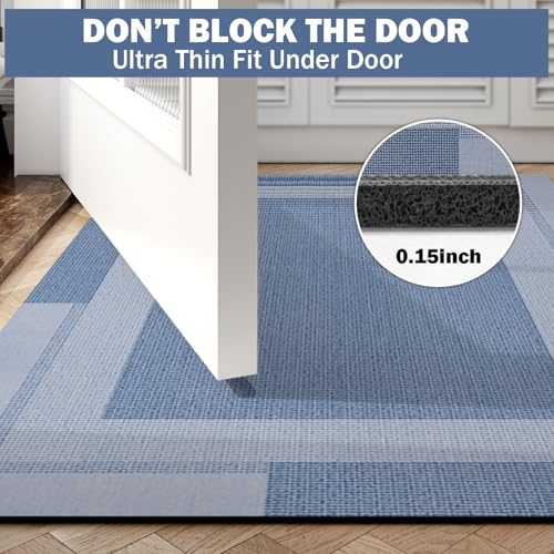 Non Slip Bath Mat Long Ultra Thin Bathroom Rugs Runner Fit Under Door (11 Sq Ft)