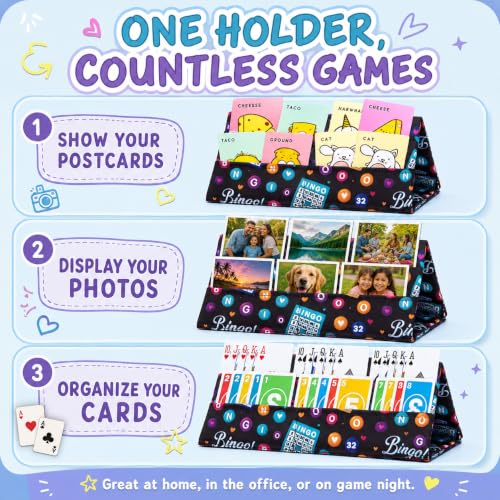 2 Pack Playing Card Holder for Bingo