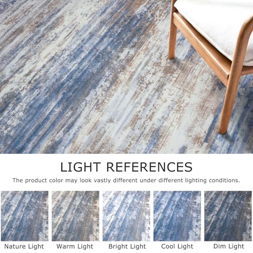 Modern Abstract Washable Rug Runner 2x7 Hallway Runner Rug Non