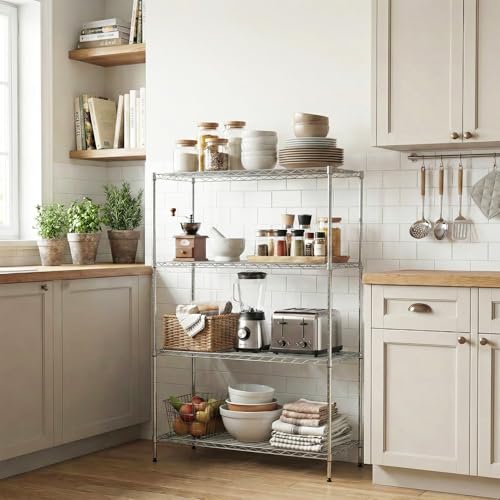 4 Tier Wire Shelving Unit