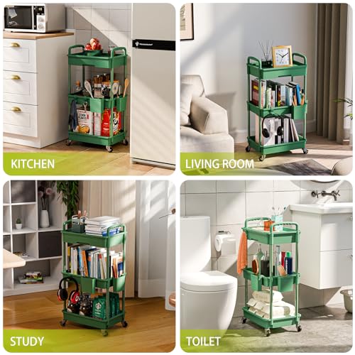 3 Tier Rolling Cart Organizer