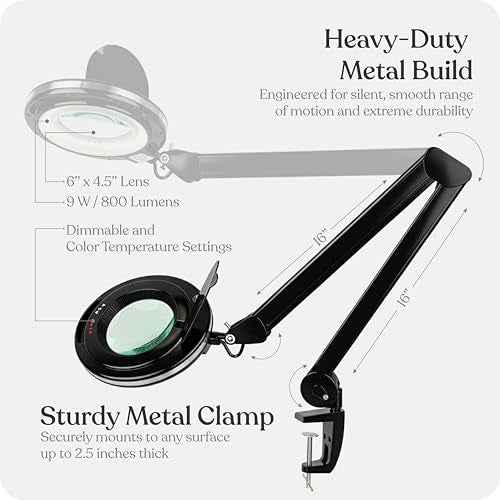 LightView Pro Magnifying Desk Lamp