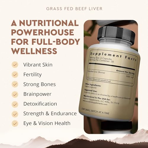 Beef Liver Support Capsules (180 Count)