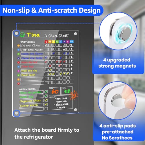 Acrylic Magnetic Chore Chart for Kids