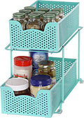 2 Tier Sliding Cabinet Basket Organizer Drawer