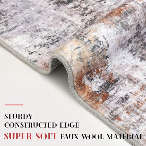 Modern Abstract Small Area Rug Indoor (15 Sq Ft)