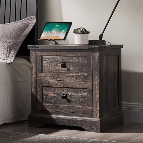 24" Farmhouse Nightstand Set of 2 (2 Count)