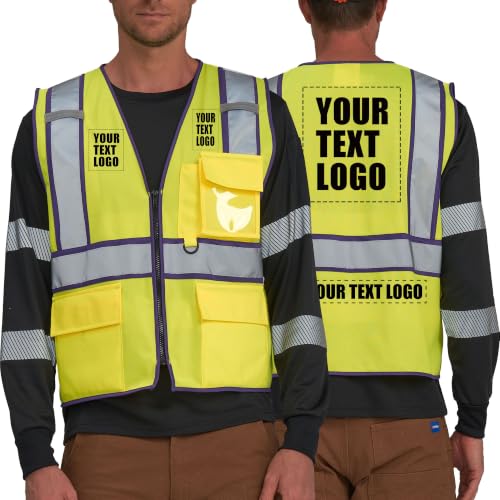 Purple Hi Vis Safety Vest Customizable