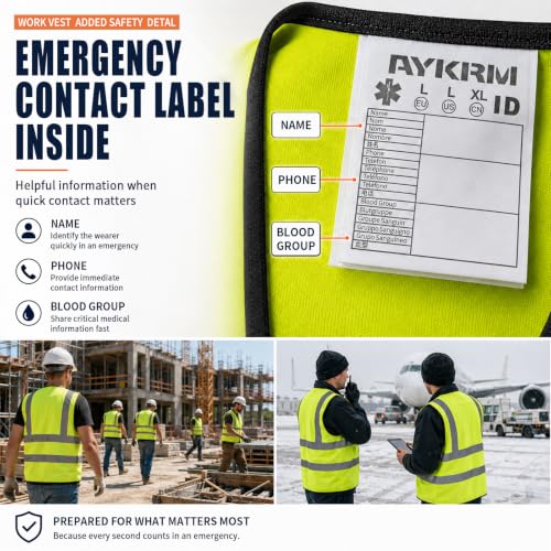 Team Logo Yellow Work Safety Vest