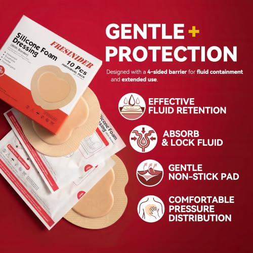 Sacral Silicone Foam Dressing 6 x 6 inches (10 Count)