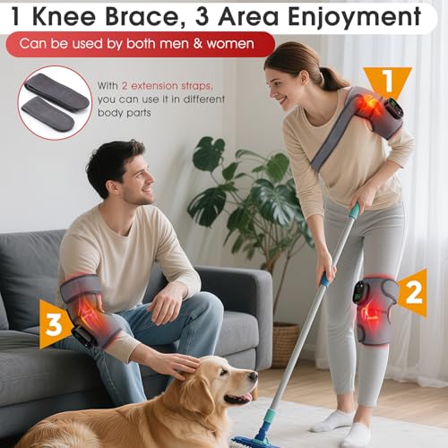 Cordless Heated Knee Massager with Vibration
