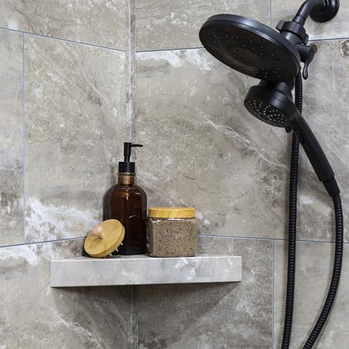Vinyl Shower Shelf in Venetian Marble
