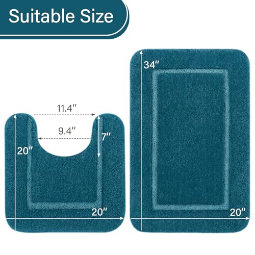 Bathroom Rug Set 2 Piece (7.5 Sq Ft)