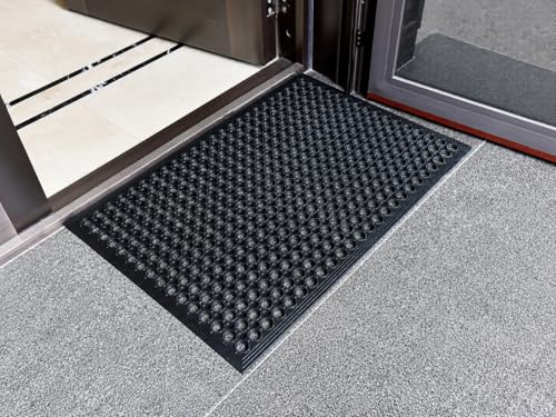 4 Pack 36"x24" inch Entrance Rubber Drainage Floor Mats (4 Count)