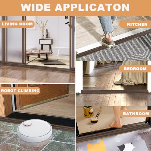 Vinyl Floor Transition Strip Self Adhesive Door Threshold Strip (10 Foot)