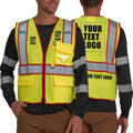 Red Hi Visibility Vest with Logo Printing