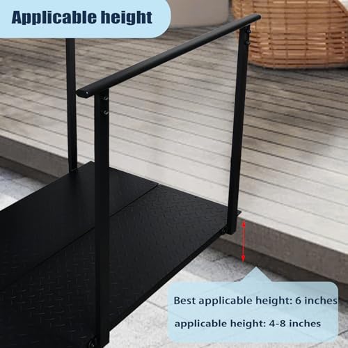 1000LBS 45" Wheelchair Ramp with Handrails