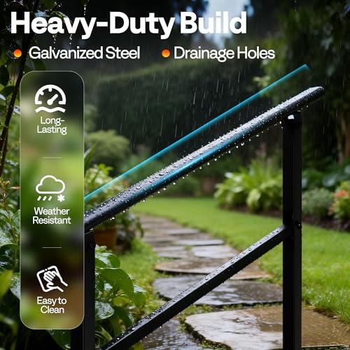 3 Step Hand Rails for Outdoor Steps (2 Count)