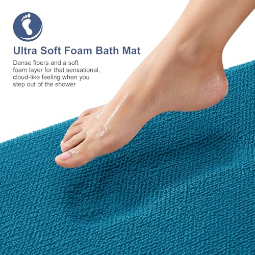 Memory Foam Bathroom Runner Rugs 47x17