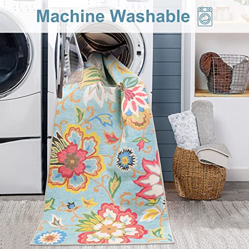 Floral 2x3 Small Rugs for Entryway