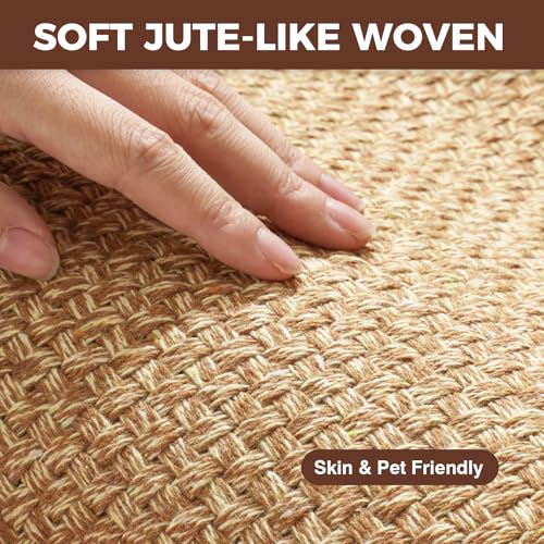 Kitchen Rugs Non Slip Washable Kitchen Mat Anti Fatigue Brown 17"x30" (3.55 Sq Ft)