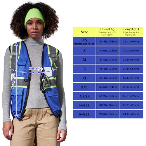 Blue work vest