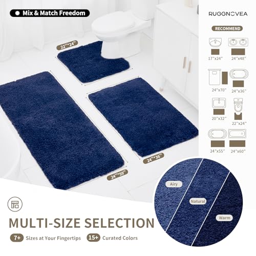 Toilet Rugs U Shaped Washable (3.66 Sq Ft)