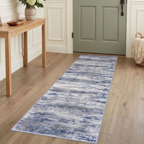 Modern Washable Rug Runner 2x5 Hallway Rug Runner Grey