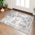 Small Abstract Area Rug 2x3 Entryway Rug Washable Door Mat Indoor Entrance (6 Sq Ft)