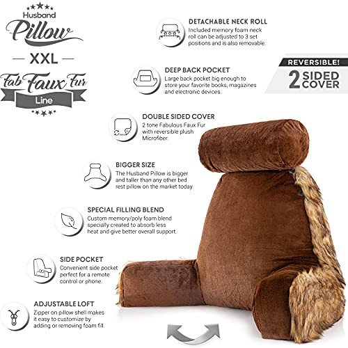 XXL Limited Baby Brown Bear Fabulous Faux Fur Backrest