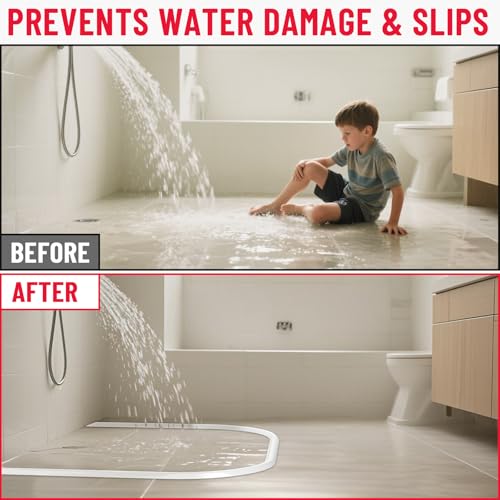 Collapsible Shower Threshold Water Dam