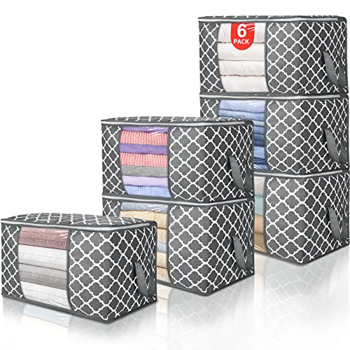 90L Large Storage Bags (6 Count)