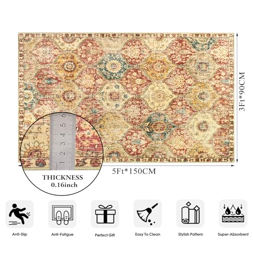 Moroccan Washable Small Area Rug