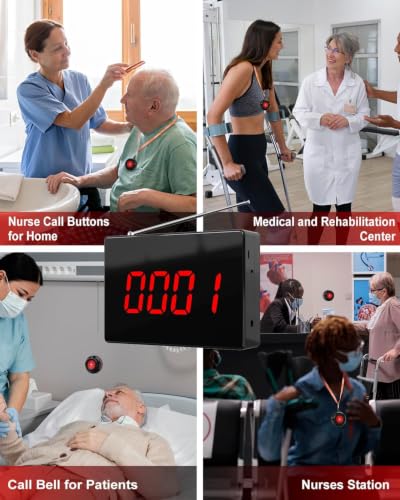 Wireless Calling System Customers Patient Pager System 1 Display Receiver Only（Need to Be Paired with Transmitter to Work）