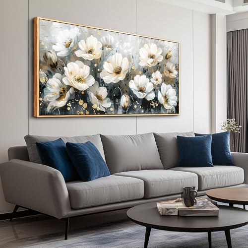 Large Canvas Wall Decor For Living Room Wall Art For Bedroom Office Wall Decorations Print White Ink
