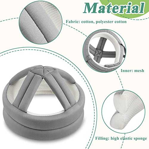 2 Pcs Anti Fall Elder Head Safety Helmet for Adults Special Needs Thick Soft Protective Hat Adjustable Seniors Fall Prevention Head Protection Cap Elderly Helmet for Injury Protection