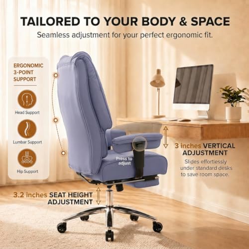 DJ.Wang Big and Tall Office Chair 400lbs