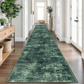 Abstract Runner Rug 3x18 Ft Washable Runners for Hallways