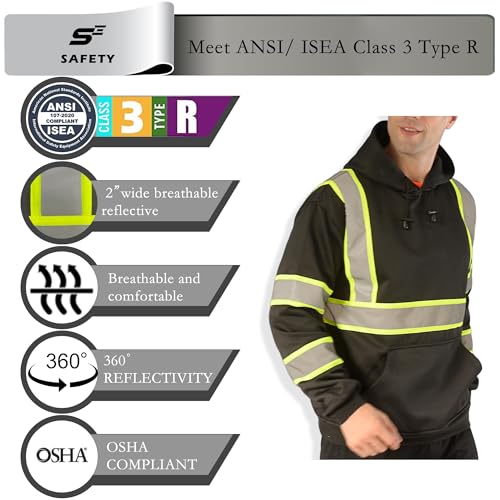 Class 3 Hi Vis Hoodie for Men
