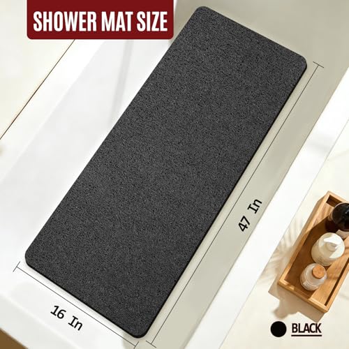 47 * 16in Shower Mat Bathtub Mat Non Slip