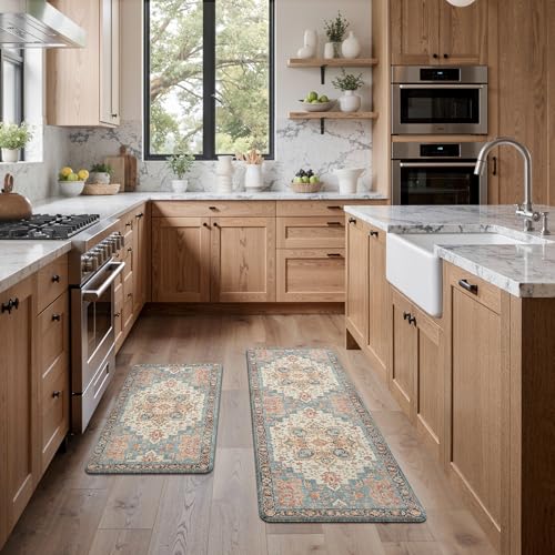 Anti Fatigue Kitchen Mats for Floor 2PCS (2 Count)