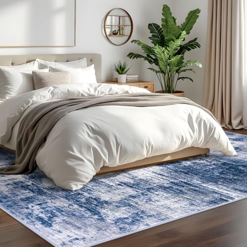 Abstract Area Rugs 6x9 Ft Washable Rugs for Living Room (54 Sq Ft)