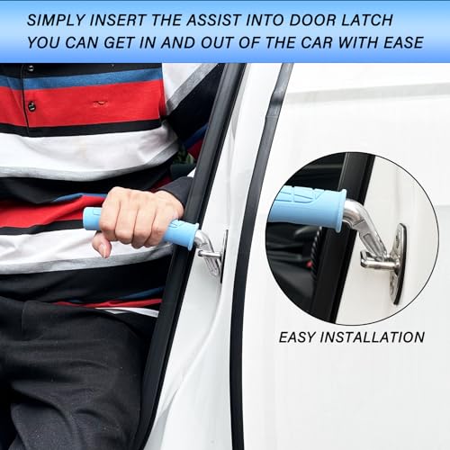 2 Pack Car Door Handle for Elderly Portable Vehicle Support Handle (2 Count)