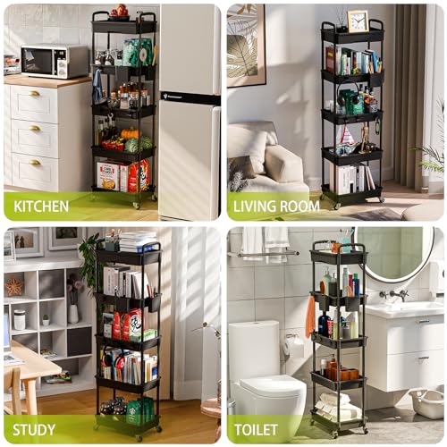 5 Tier Rolling Cart Organizer