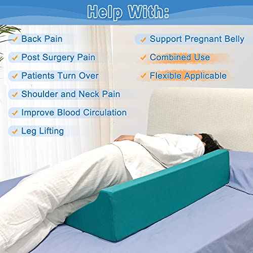 Bedsore Turning Wedge Pillow Side Sleeping Body Positioning Anti Bed Sores Treatment Bedridden Elderly Patient Foam Cushion Prevent Pressure Ulcer Incline Wedge Medical Nursing Care After Surgery